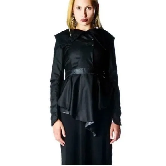 NWT Lip Service x Widow Deceased but Still Dreaming Belted Jacket - Picture 2 of 13